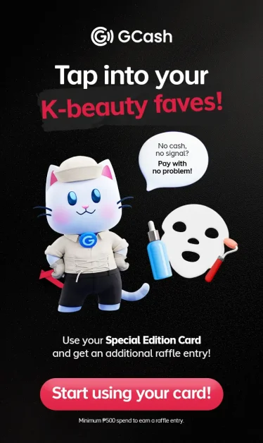 GCASH BTS ARIRANG CARD USAGE PUSH K BEAUTY POP UP 093026